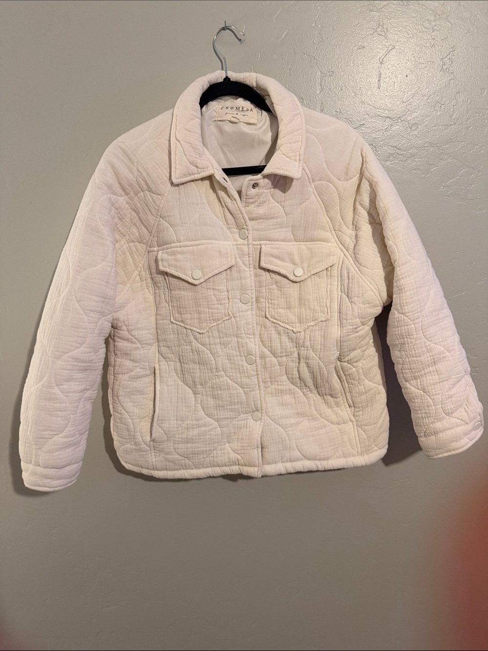 Promesa Cream Quilted Puffer Jacket